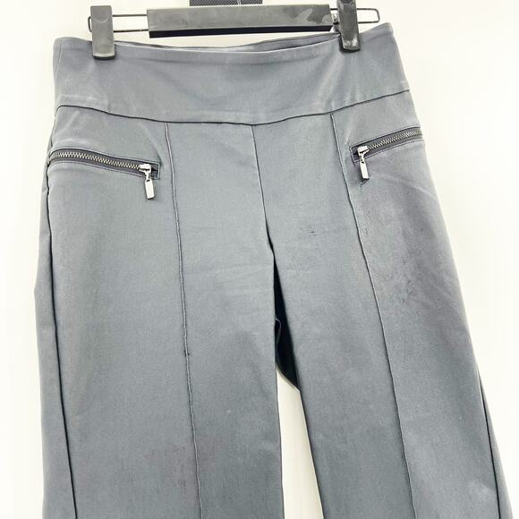 Urban Outfitters Black Faux Leather Flare Pants 2‎ - Picture 2 of 5